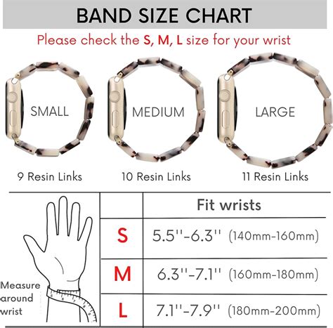 10 inch apple watch band|apple watch band size comparison.